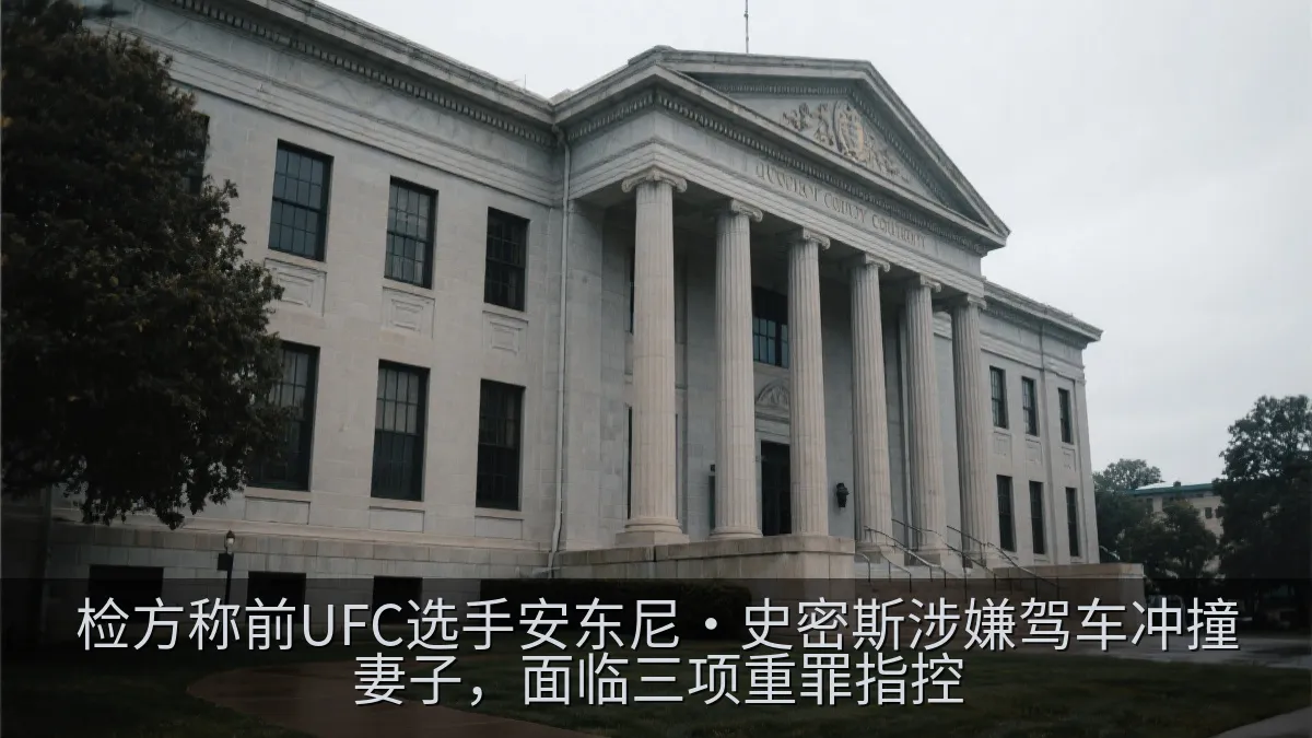 检方称前UFC选手安东尼·史密斯涉嫌驾车冲撞妻子，面临三项重罪指控